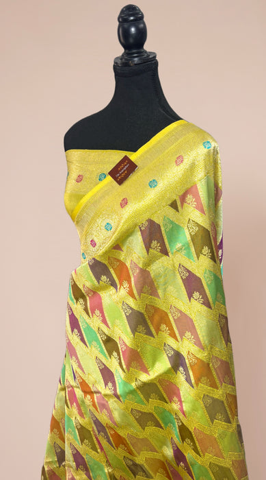 Ektara Pure Katan Silk Banarasi Handloom Saree - Rangkat