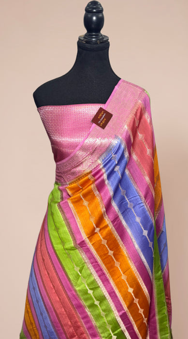 Rangkat Pure Soft Silk Chiniya Banarasi Handloom Saree