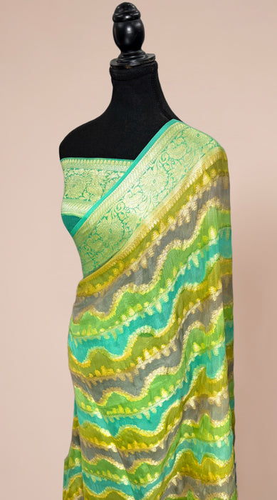 Rangkat Pure Khaddi Chiffon Banarasi Saree