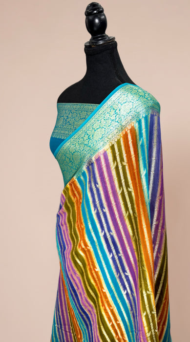 Rangkat Pure Khaddi Chiffon Banarasi Saree