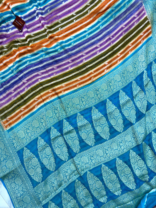 Rangkat Pure Khaddi Chiffon Banarasi Saree