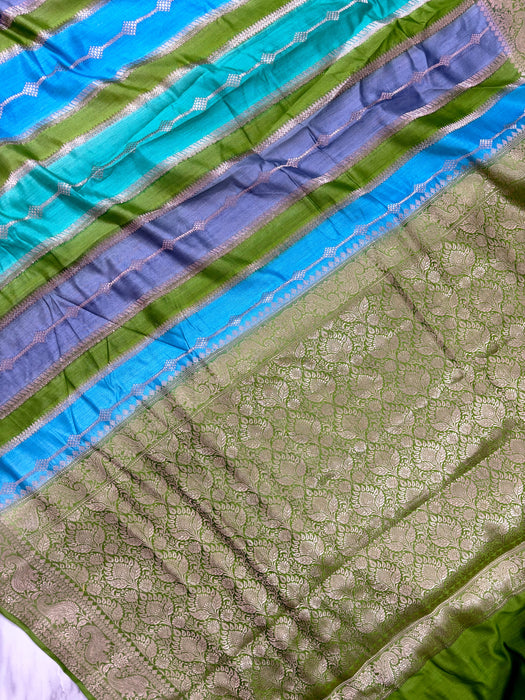 Rangkat Pure Soft Silk Chiniya Banarasi Handloom Saree