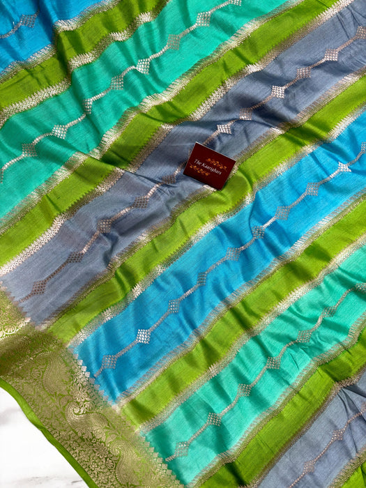 Rangkat Pure Soft Silk Chiniya Banarasi Handloom Saree