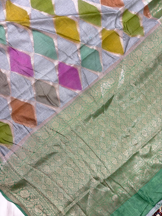 Rangkat Pure Soft Silk Chiniya Banarasi Handloom Saree