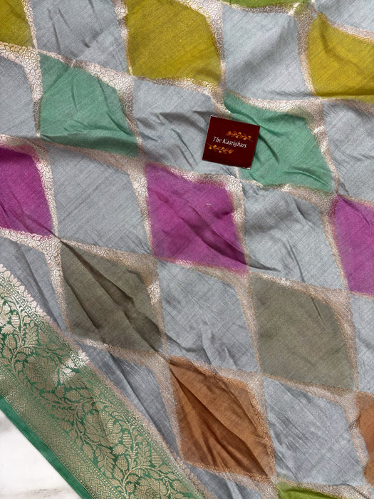 Rangkat Pure Soft Silk Chiniya Banarasi Handloom Saree