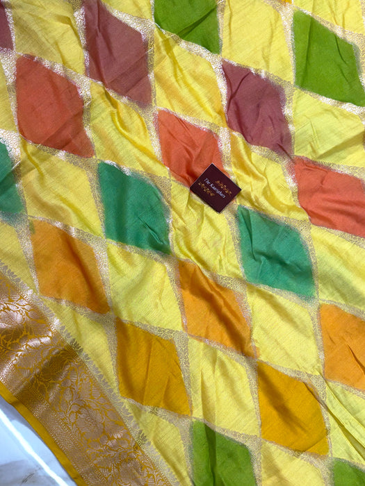 Rangkat Pure Soft Silk Chiniya Banarasi Handloom Saree