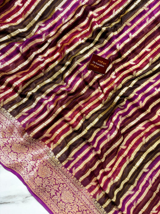 Rangkat Pure Khaddi Chiffon Banarasi Saree