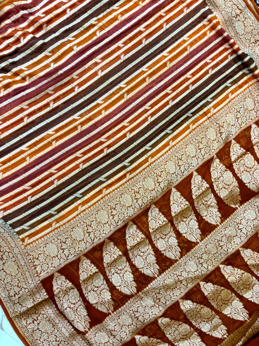 Rangkat Pure Khaddi Chiffon Banarasi Saree