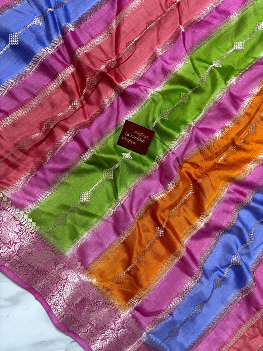 Rangkat Pure Soft Silk Chiniya Banarasi Handloom Saree