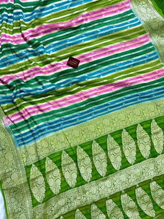 Rangkat Pure Khaddi Chiffon Banarasi Saree