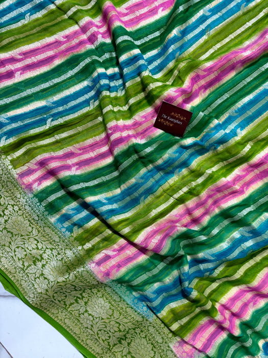 Rangkat Pure Khaddi Chiffon Banarasi Saree