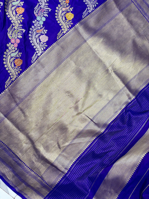 Ektara Pure Katan Silk Banarasi Handloom Saree - Kadiyal Jangla