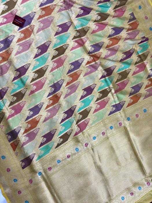 Ektara Pure Katan Silk Banarasi Handloom Saree - Rangkat