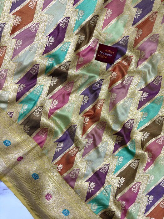 Ektara Pure Katan Silk Banarasi Handloom Saree - Rangkat