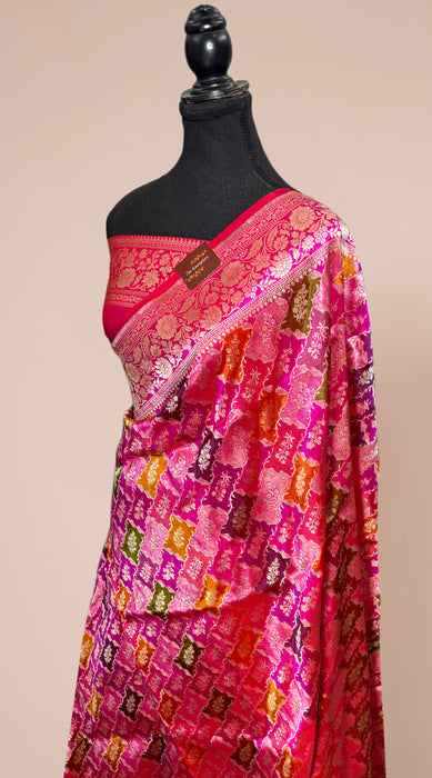 Rani Pure Katan Banarasi Handloom Saree - Rangkat