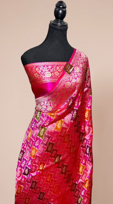 Rani Pure Katan Banarasi Handloom Saree - Rangkat