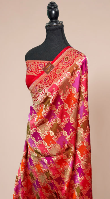 Pure Katan Banarasi Handloom Saree - Rangkat