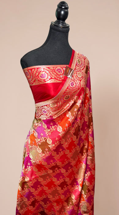 Pure Katan Banarasi Handloom Saree - Rangkat