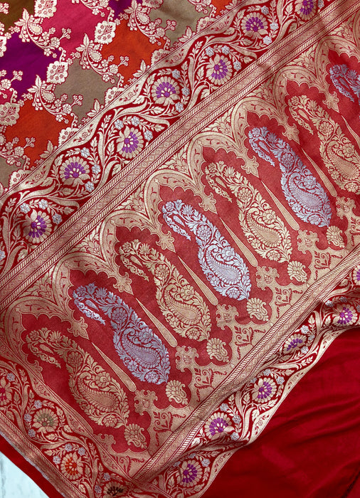 Pure Katan Banarasi Handloom Saree - Rangkat