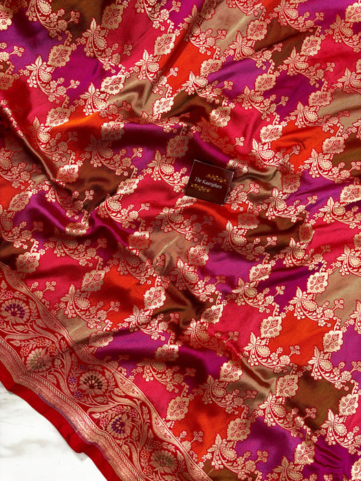 Pure Katan Banarasi Handloom Saree - Rangkat