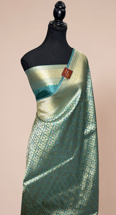 Pure Katan Banarasi Handloom Saree - Brocade Tanchui