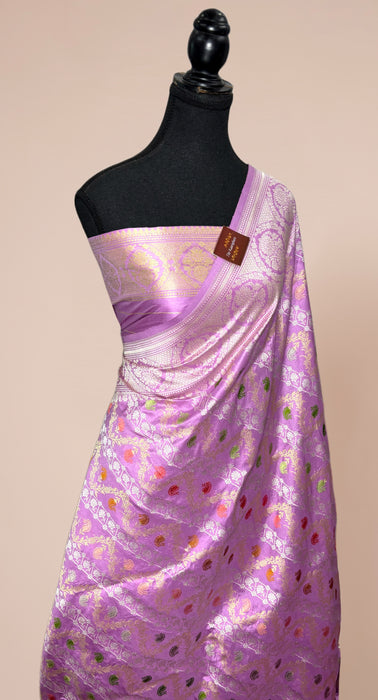 Ektara Pure Katan Silk Banarasi Handloom Saree - Kadiyal Jangla