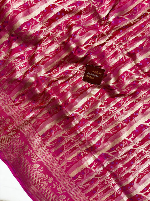 Rani Pure Katan Banarasi Handloom Saree - Khinkhwab