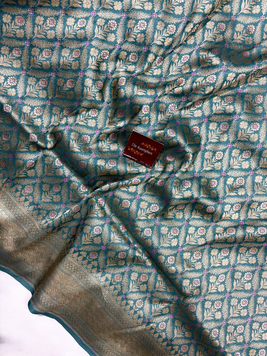 Pure Katan Banarasi Handloom Saree - Brocade Tanchui