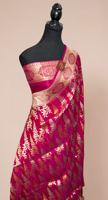 Pure Katan Banarasi Handloom Saree - Brocade Tanchui