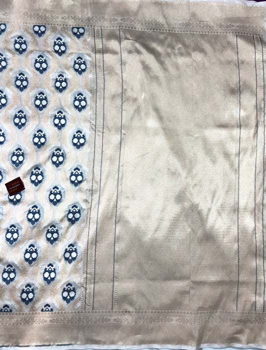 Pure Katan Banarasi Handloom Saree - Sona Roopa Meenakari
