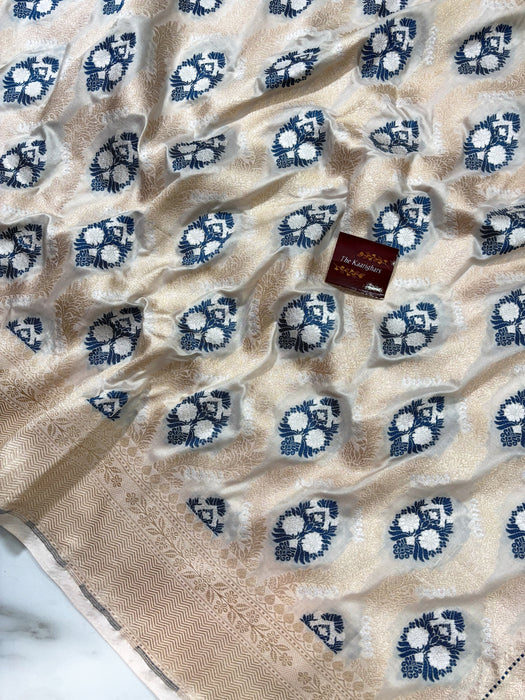 Pure Katan Banarasi Handloom Saree - Sona Roopa Meenakari