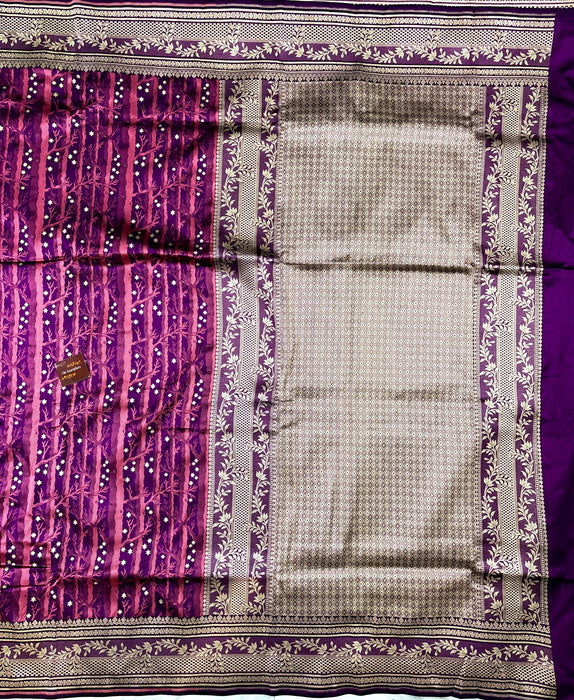 Pure Katan Banarasi Handloom Saree - Brocade Tanchui