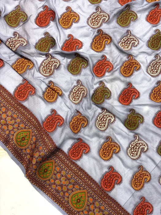 Pure Khaddi Chiffon Banarasi Saree