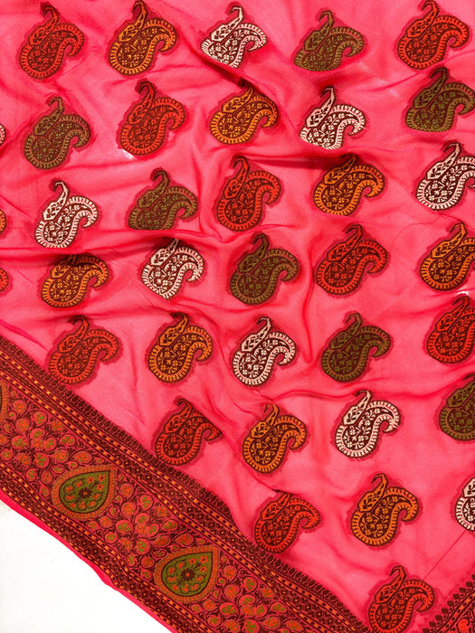 Pure Khaddi Chiffon Banarasi Saree