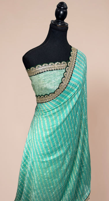 Pure Banarasi Tissue Handloom Saree - Designer Work