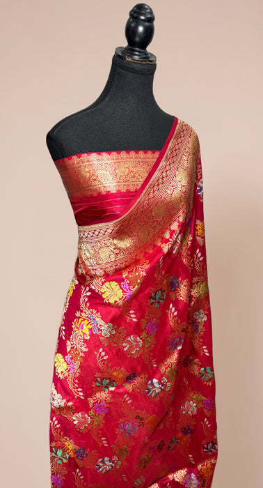 Ektara Pure Katan Silk Banarasi Handloom Saree - Kadiyal Jangla