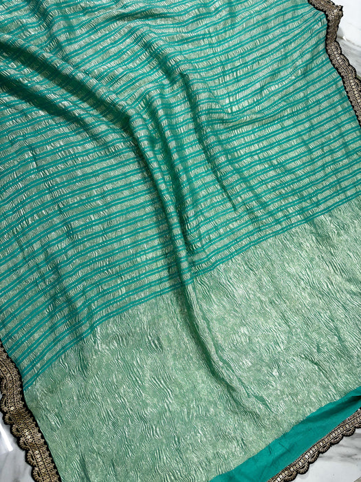 Pure Banarasi Tissue Handloom Saree - Designer Work