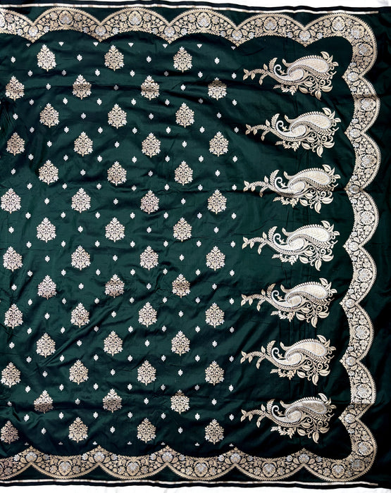Pure Katan Banarasi Handloom Saree - Sona Roopa motifs