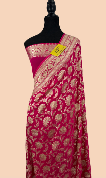 Buy Pure banarasi rani saree