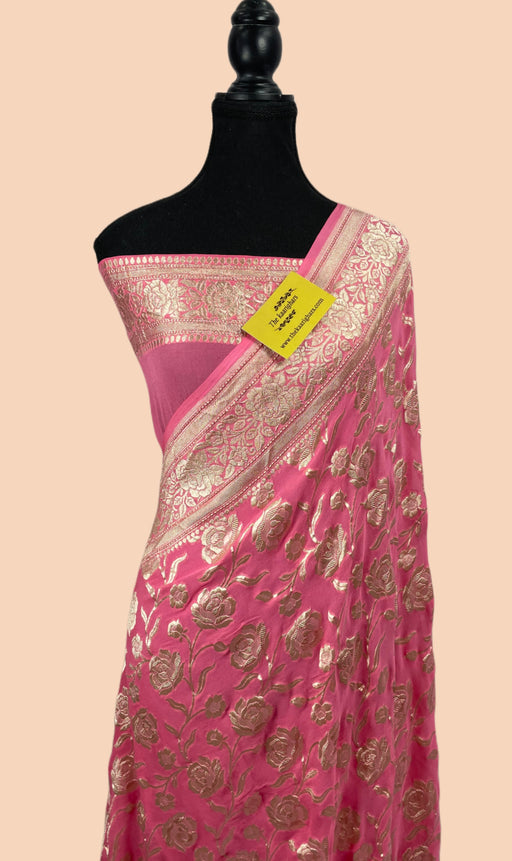 Buy Pink Khaddi georgette saree