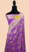 Buy Lavender banarasi saree