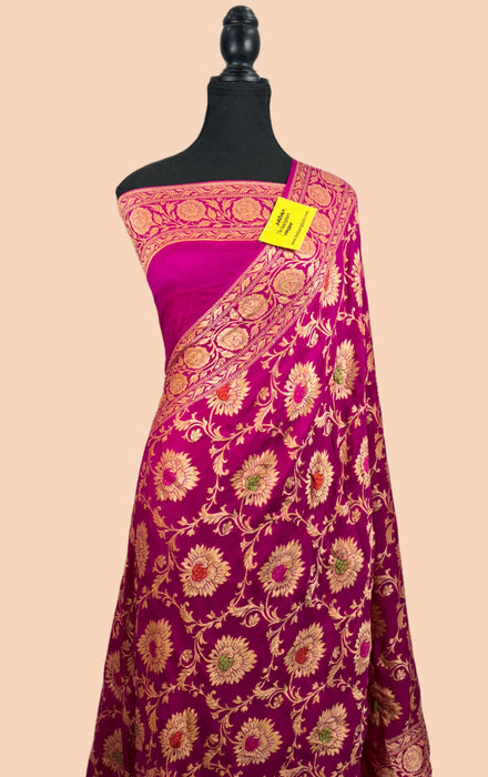 Buy chiffon banarasi saree in US