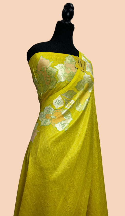 Buy Yellow banarasi sareesnonline 